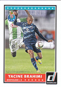Yacine Brahimi FC Porto 2015 Donruss Soccer Cards #98